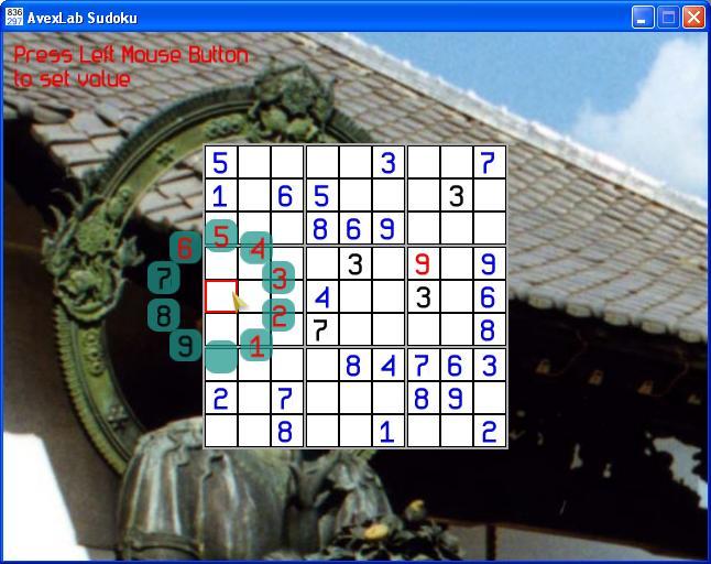 Traditional Sudoku Screenshot